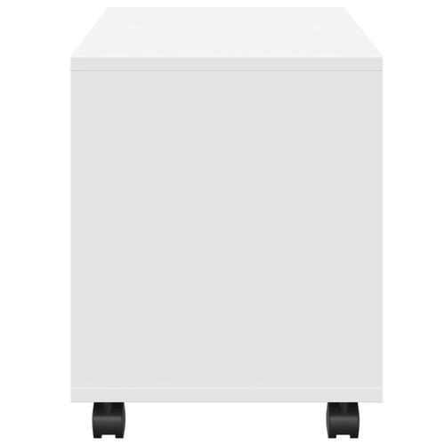 Rullebord 72x33x42,5 cm konstrueret træ hvid