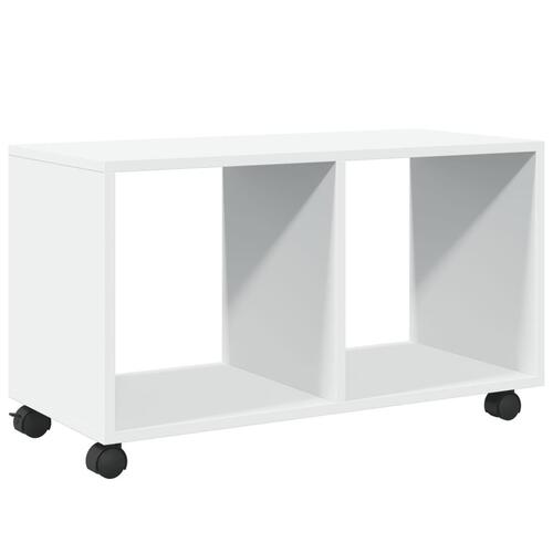 Rullebord 72x33x42,5 cm konstrueret træ hvid