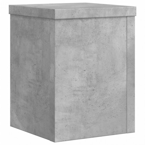 Plantestativer sæt af 2 - 15×15×20 cm i konstrueret træ, betongrå