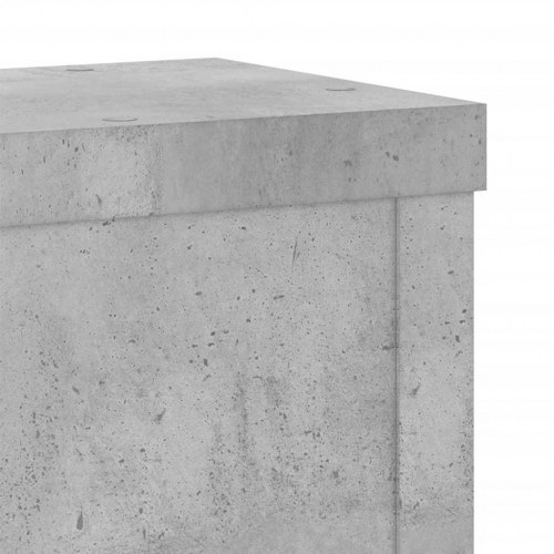 Plantestativer sæt af 2 - 15×15×20 cm i konstrueret træ, betongrå