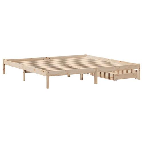 Sengeramme uden madras 180x200 cm massivt fyrretræ
