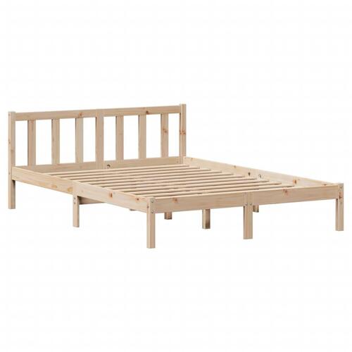 Sengeramme uden madras 120x190 cm massivt fyrretræ