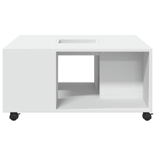 Sofabord 80x80x40 cm konstrueret træ hvid