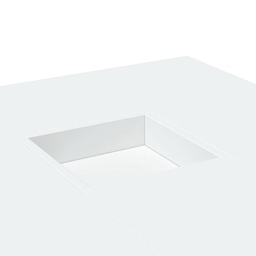 Sofabord 80x80x40 cm konstrueret træ hvid