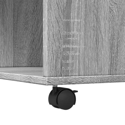 Sofabord 80x80x40 cm konstrueret træ grå sonoma-eg