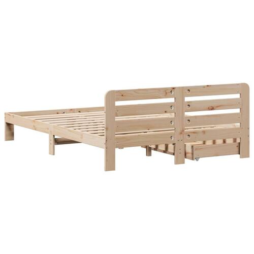 Sengeramme uden madras 160x200 cm massivt fyrretræ