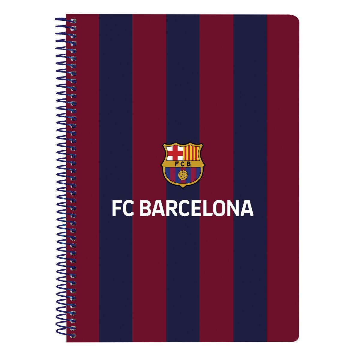 Notesbog F.C. Barcelona 24/25 Rødbrun Marineblå A5 80 Ark