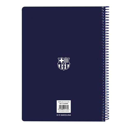 Notesbog F.C. Barcelona 24/25 Rødbrun Marineblå A5 80 Ark