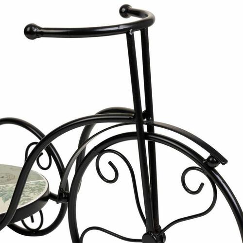 Urtepotteholder Alexandra House Living Sort Jern Flise Cykel 23 x 36 x 53 cm