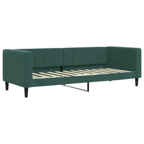 Daybed 80x200 cm velour mørkegrøn
