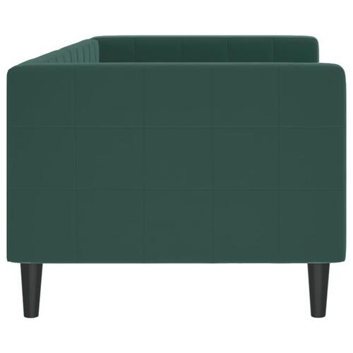 Daybed 80x200 cm velour mørkegrøn