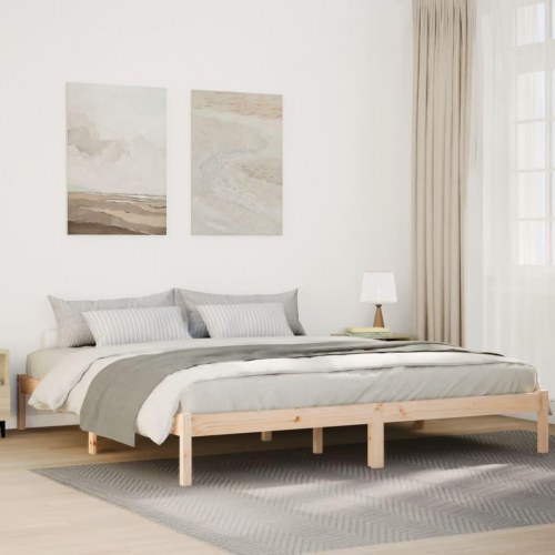 Ekstra lang sengeramme 180x210 cm i massivt fyrretræ - uden madras