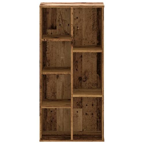 Bogreol 50x25x105 cm konstrueret træ antikt træ