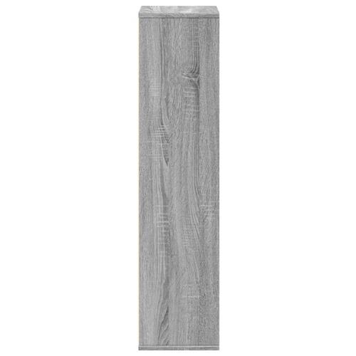 Bogreol 50x25x105 cm konstrueret træ grå sonoma-eg