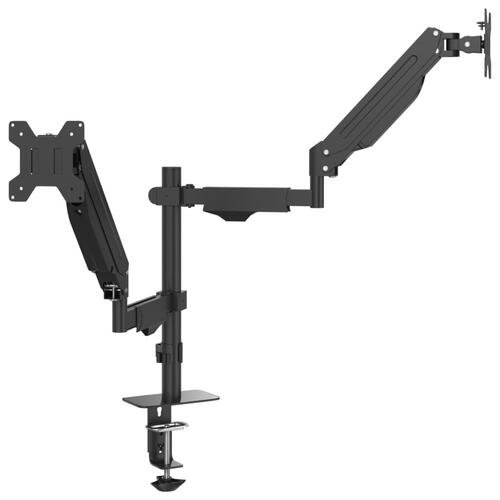 Dobbelt skærmholder maks. 27" skærm 20 kg VESA-mål 75/100 mm