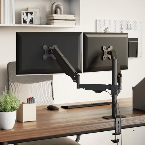 Dobbelt skærmholder maks. 27" skærm 20 kg VESA-mål 75/100 mm