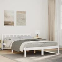 Ekstra lang sengeramme uden madras 140x220 cm massivt fyrretræ