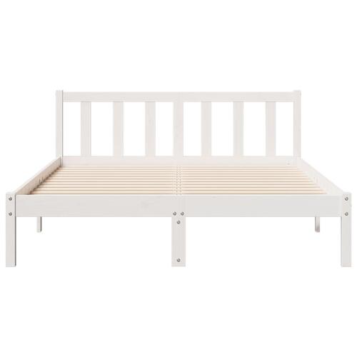 Ekstra lang sengeramme uden madras 140x220 cm massivt fyrretræ