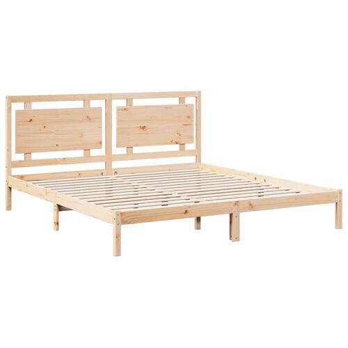 Ekstra lang sengeramme uden madras 200x220 cm massivt træ