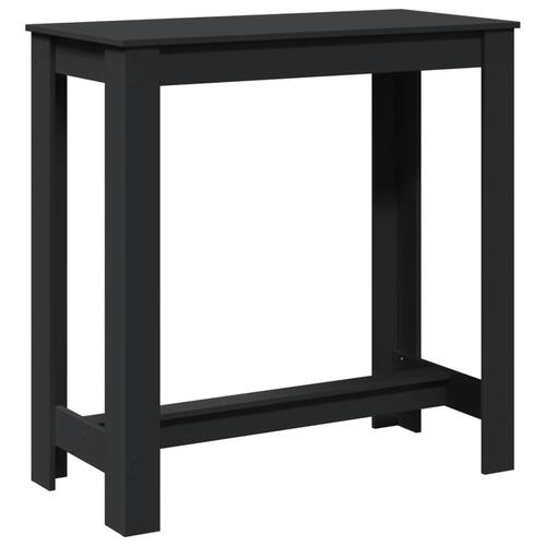 Barbord 102x50x103,5 cm konstrueret træ sort