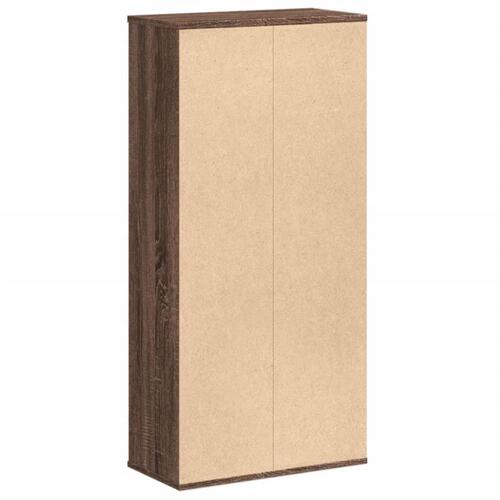 Bogreol 50x25x105 cm konstrueret træ brun egetræsfarve