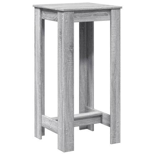 Barbord 51x50x103,5 cm konstrueret træ grå sonoma-eg