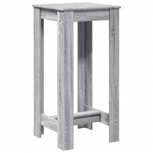 Barbord 51x50x103,5 cm konstrueret træ grå sonoma-eg