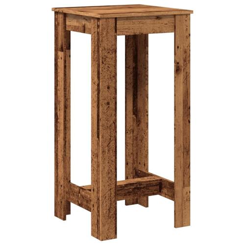 Barbord 51x50x103,5 cm konstrueret træ gammelt trælook