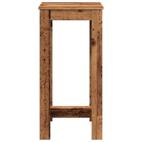 Barbord 51x50x103,5 cm konstrueret træ gammelt trælook