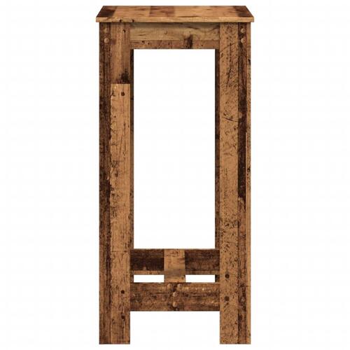 Barbord 51x50x103,5 cm konstrueret træ gammelt trælook
