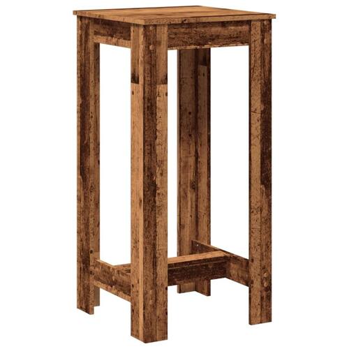 Barbord 51x50x103,5 cm konstrueret træ gammelt trælook