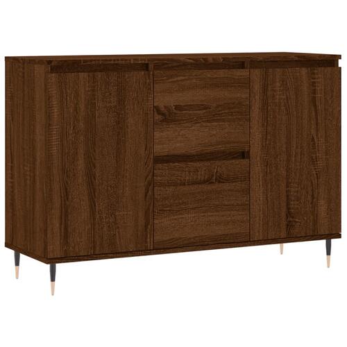Skænk 104x35x70 cm konstrueret træ brun egetræsfarve