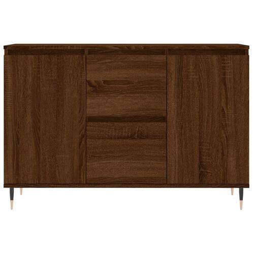 Skænk 104x35x70 cm konstrueret træ brun egetræsfarve