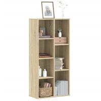 Bogreol 50x25x105 cm konstrueret træ sonoma-eg