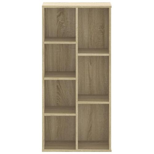 Bogreol 50x25x105 cm konstrueret træ sonoma-eg
