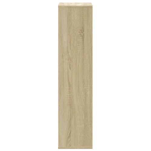 Bogreol 50x25x105 cm konstrueret træ sonoma-eg
