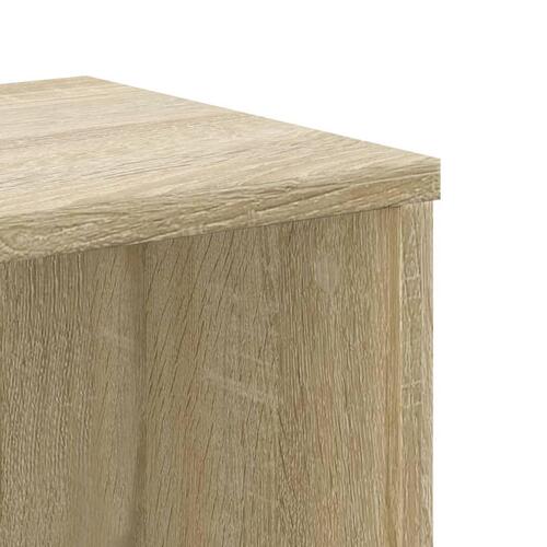 Bogreol 50x25x105 cm konstrueret træ sonoma-eg