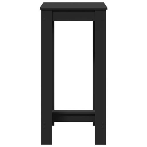 Barbord 51x50x103,5 cm konstrueret træ sort