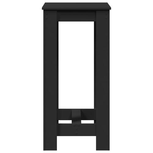 Barbord 51x50x103,5 cm konstrueret træ sort