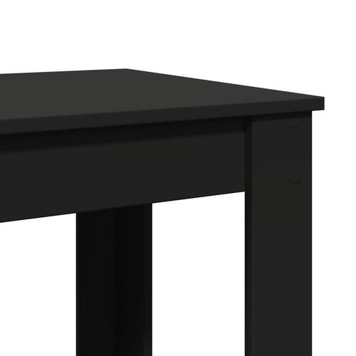 Barbord 51x50x103,5 cm konstrueret træ sort