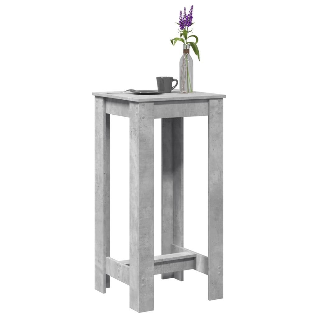 Barbord 51x50x103,5 cm konstrueret træ betongrå