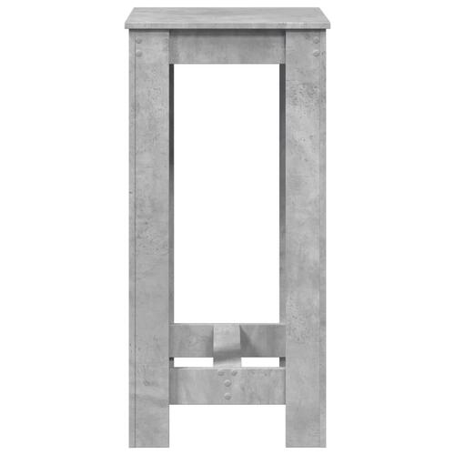 Barbord 51x50x103,5 cm konstrueret træ betongrå