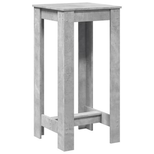 Barbord 51x50x103,5 cm konstrueret træ betongrå