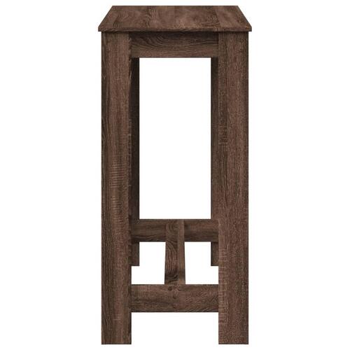 Barbord 102x50x103,5 cm konstrueret træ brun egetræsfarve