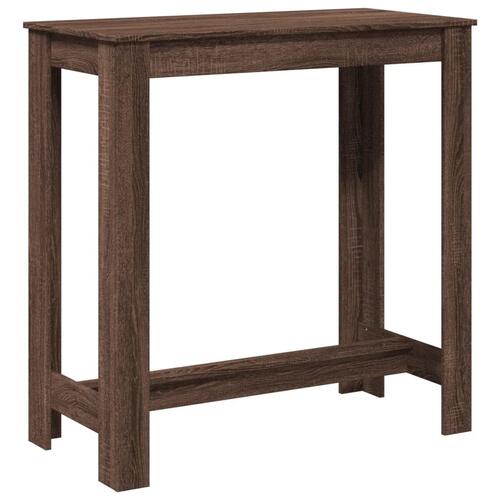Barbord 102x50x103,5 cm konstrueret træ brun egetræsfarve