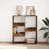 Bogreol/rumdeler 100x33x115 cm røget egetræsfarve