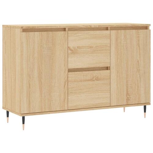 Skænk 104x35x70 cm konstrueret træ sonoma-eg