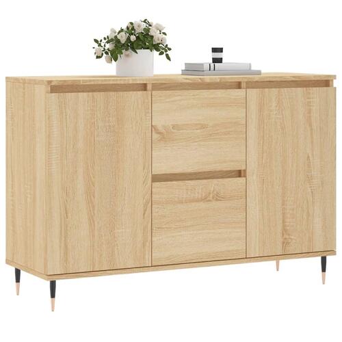 Skænk 104x35x70 cm konstrueret træ sonoma-eg