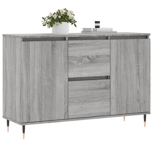 Skænk 104x35x70 cm konstrueret træ grå sonoma-eg