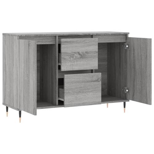 Skænk 104x35x70 cm konstrueret træ grå sonoma-eg